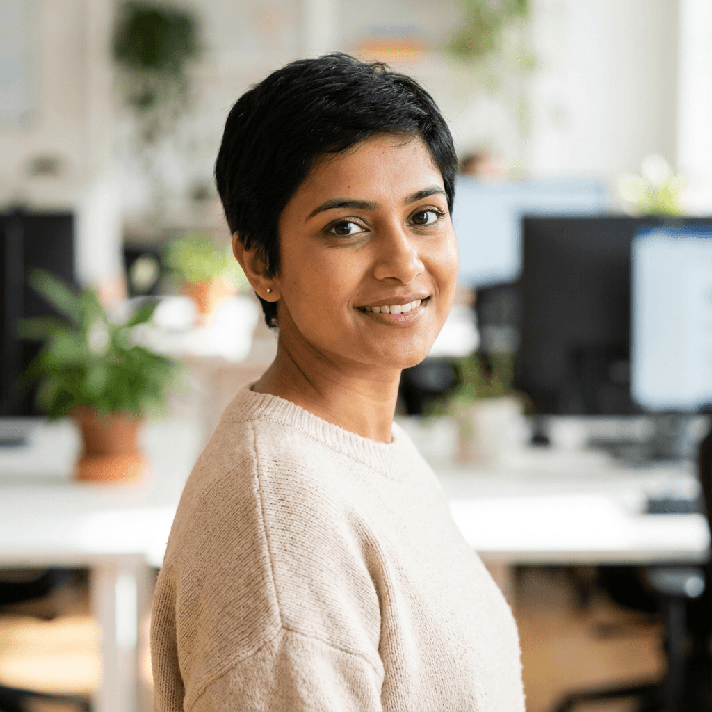 Ananya Sharma in a bright home studio